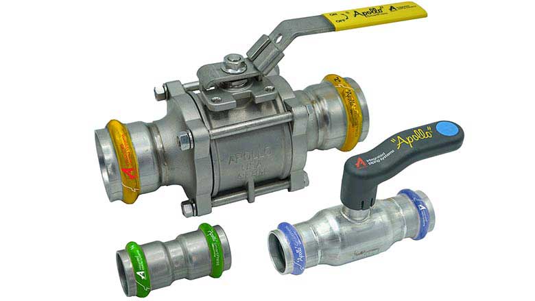 Apollo Valves stainless steel press fittings and valves