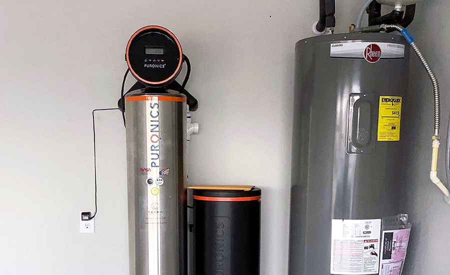 The Filtramax iGen C stainless steel water softener filter combo